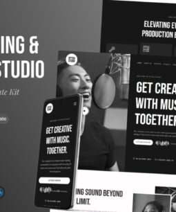 Upyou - Kit de modelos do Elementor para estúdio de gravação e música