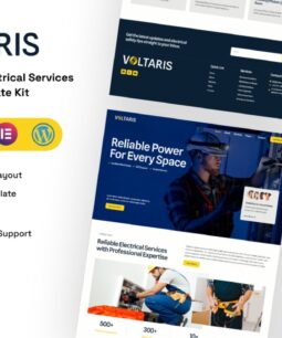 Voltaris - Kit de modelos do Elementor para eletricistas e serviços elétricos