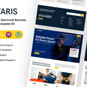 Voltaris – Electrician & Electrical Services Elementor Template Kit
