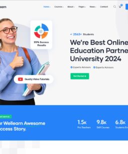 Wellearn - Tema WordPress para aprendizado on-line