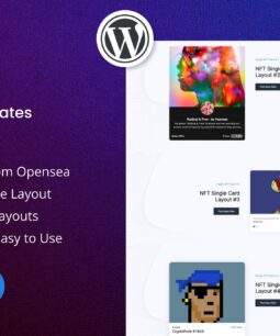 Afiliados do WordPress Live NFT Cards com VueJS