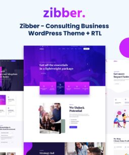 Zibber - Consulting Business WordPress Theme + RTL