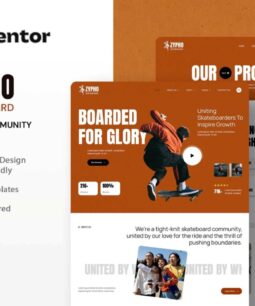 Zypho - Kit de modelo do Elementor para comunidade de skate