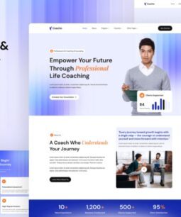 Coachio – Life Coach & Counseling Elementor Template Kit