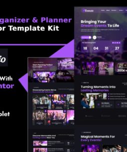 Evenzio – Event Organizer & Planner Elementor Template Kit
