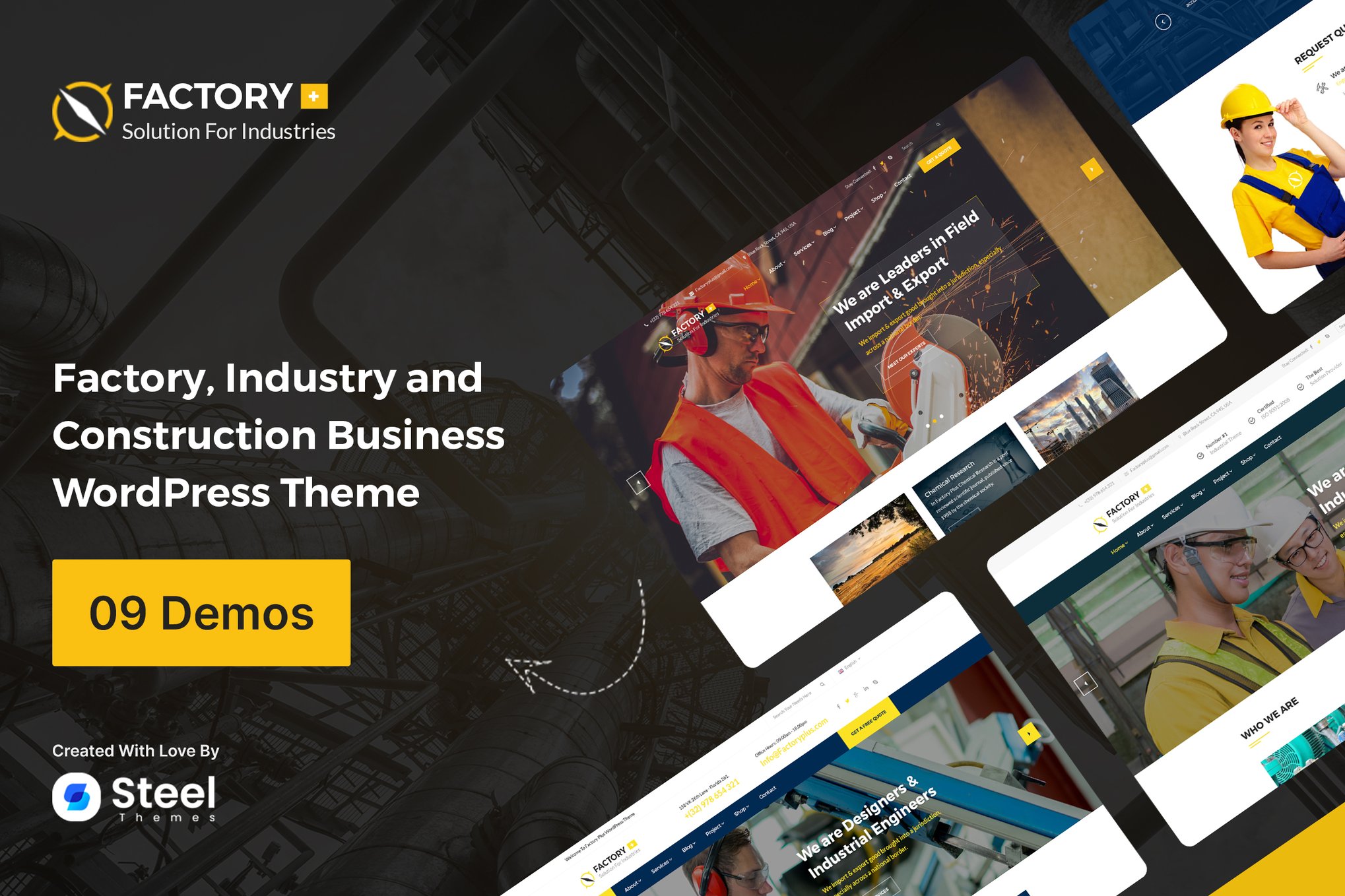 Factory Plus – Oil & Gas Industry WordPress Theme