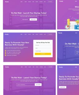 Howdy – Multipurpose Landing Page WordPress Theme