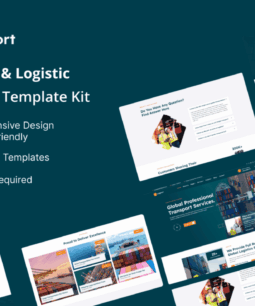 Logport – Kit de modelos do Elementor para transporte e logística