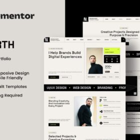 North – Personal Portfolio Elementor Template Kit