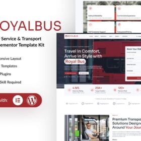 RoyalBus – Bus Charter Service & Transport Company Elementor Template Kit
