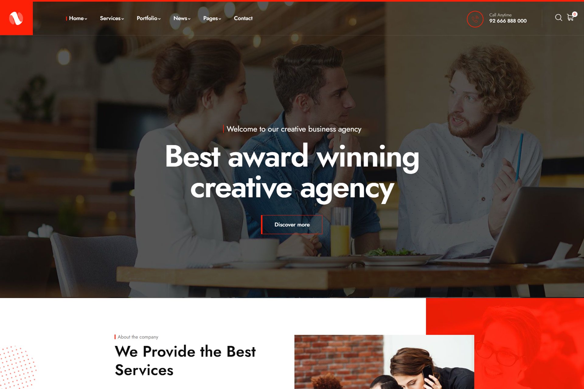 Sominx – Creative Business Agency WordPress Theme