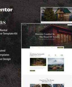 Verdas – Eco-Friendly Cabin Rental Adventure Elementor Template Kit