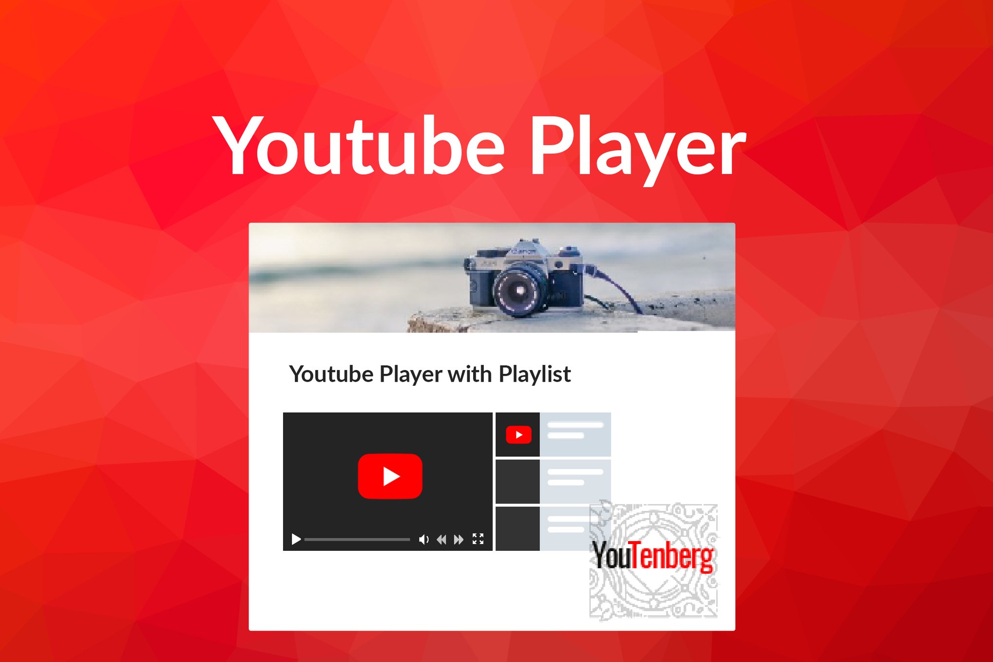 Youtenberg – Reprodutor do YouTube com lista de reprodução