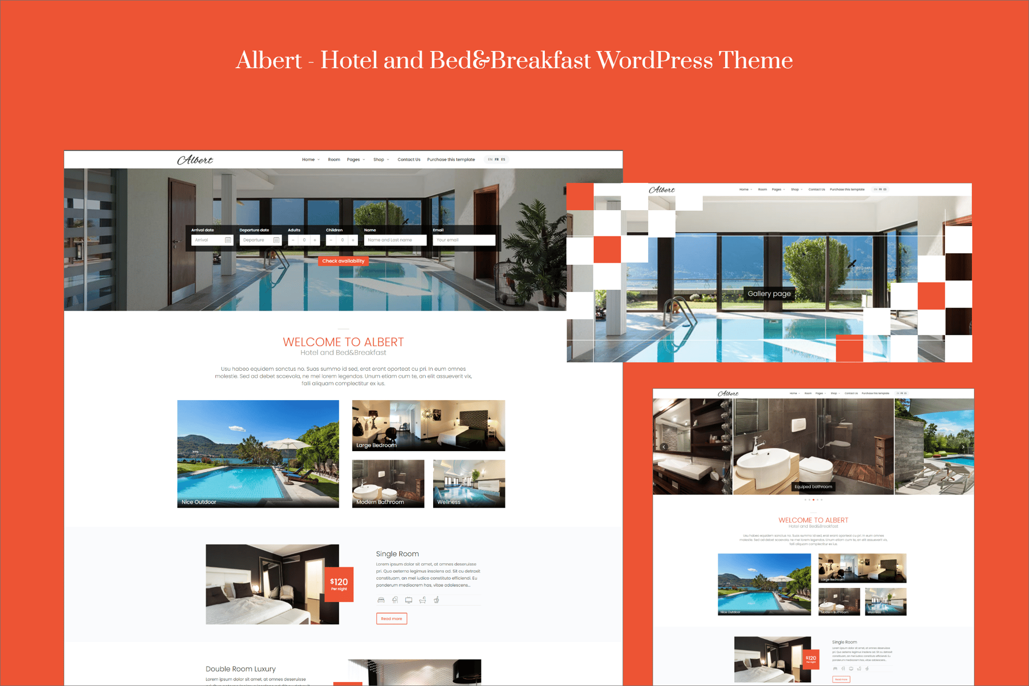 Albert – WordPress Theme for Hotels and Bed & Breakfasts