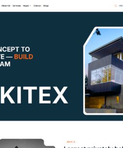 Arkitex – Architecture & Interior Elementor Template Kit