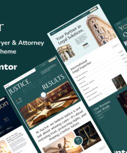 Auctor – Lawyer & Attorney WordPress Theme