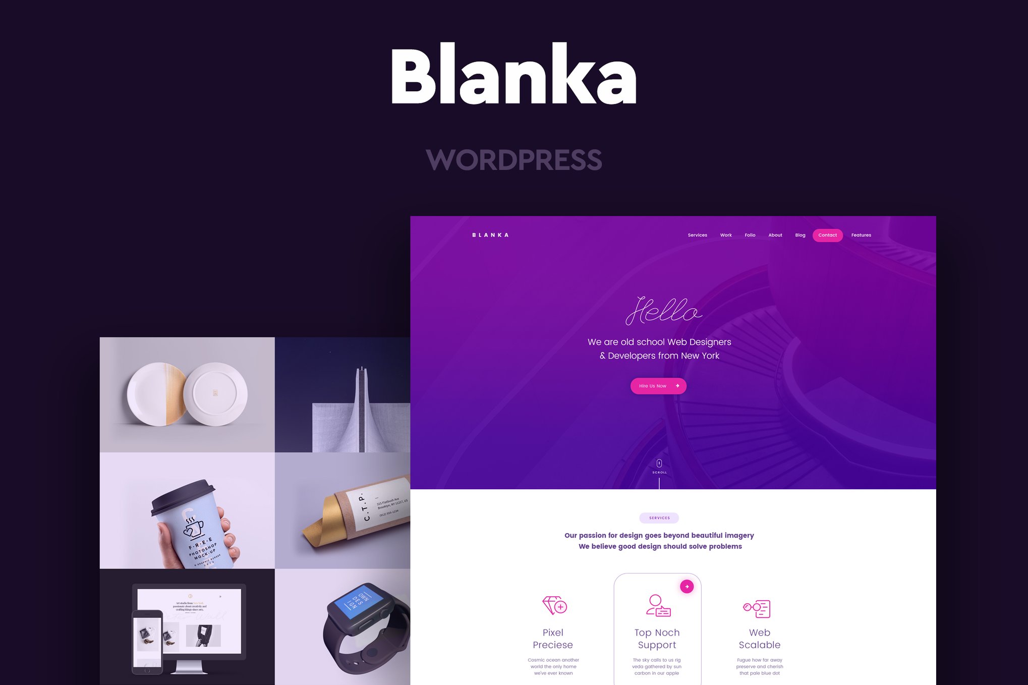 Blanka – One Page WordPress Theme