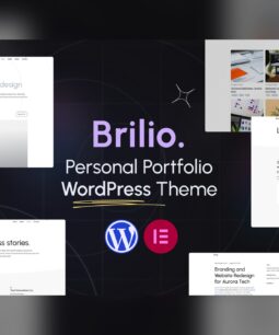 Brilio – Tema WordPress para portfólio pessoal