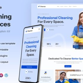 Cleanza – Cleaning Services Elementor Template Kit