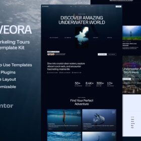 Diveora – Diving & Snorkeling Tours Elementor Template Kit