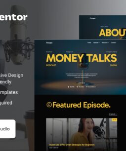 Fincast – Financial Business Podcast Elementor Template Kit