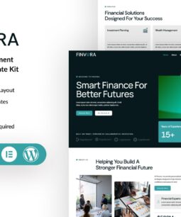 Finvora – Finance & Investment Elementor Template Kit