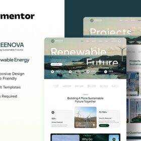 Greenova – Green Renewable Energy Elementor Template Kit
