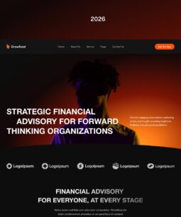 Growfund – Financial Advisory Website Elementor Template Kits
