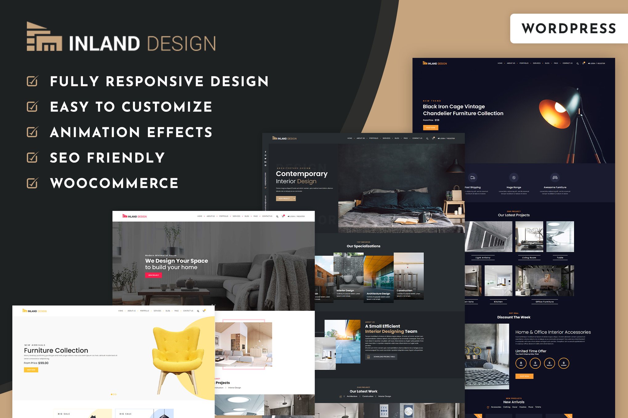 Inland – Interior Design WordPress Theme