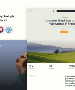 Mansha – Mental Health & Psychology Elementor Template Kit