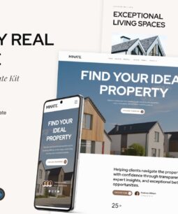 Minate – Luxury Real Estate Elementor Template Kit