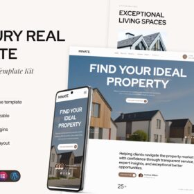 Minate – Luxury Real Estate Elementor Template Kit
