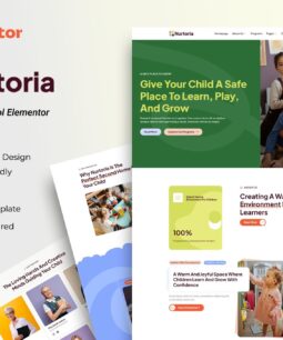 Nurtoria – Day Care & Preschool Elementor Template Kit