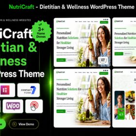 NutriCraft – Dietitian & Wellness WordPress Theme