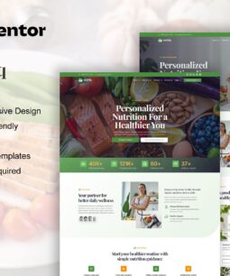 Nutriq – Healthy Food & Nutrition Elementor Template Kit