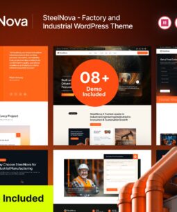 SteelNova – Factory & Industrial WordPress Theme