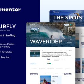 Surfly – Water Sport & Surfing Elementor Template Kit