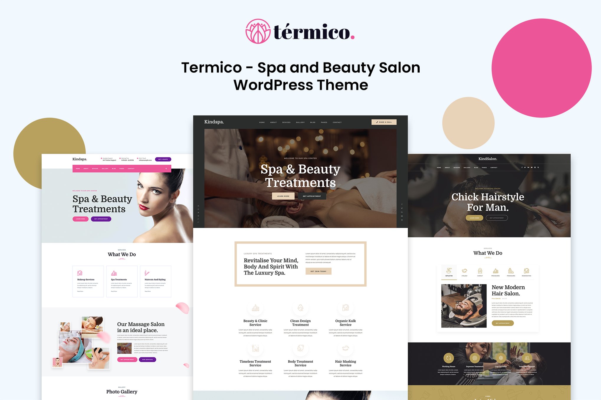 Termico – Spa and Beauty Salon WordPress Theme