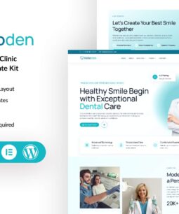 Velioden – Dentist & Dental Clinic Elementor Template Kit