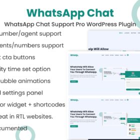 WhatsApp Chat Support Pro WordPress Plugin