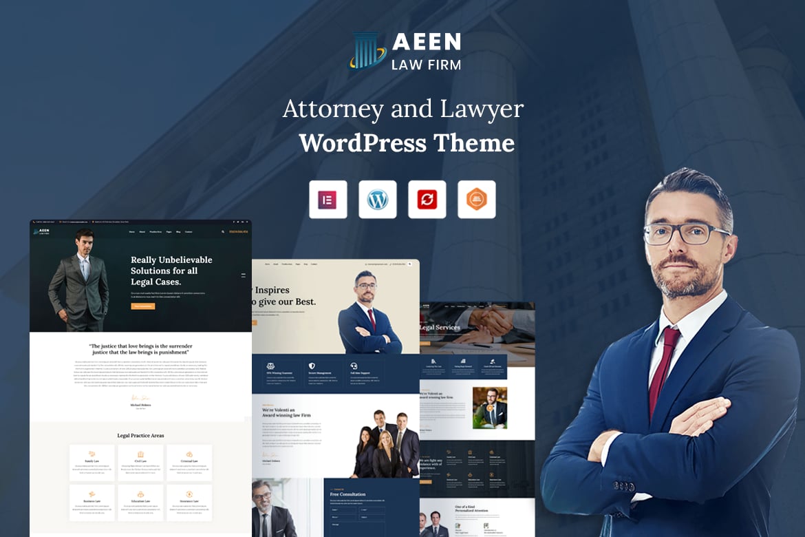 Aeen – WordPress Theme for Attorneys and Lawyers