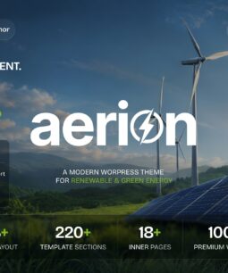 Aerion – Renewable & Green Energy WordPress Theme