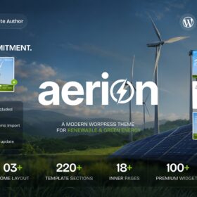Aerion – Renewable & Green Energy WordPress Theme