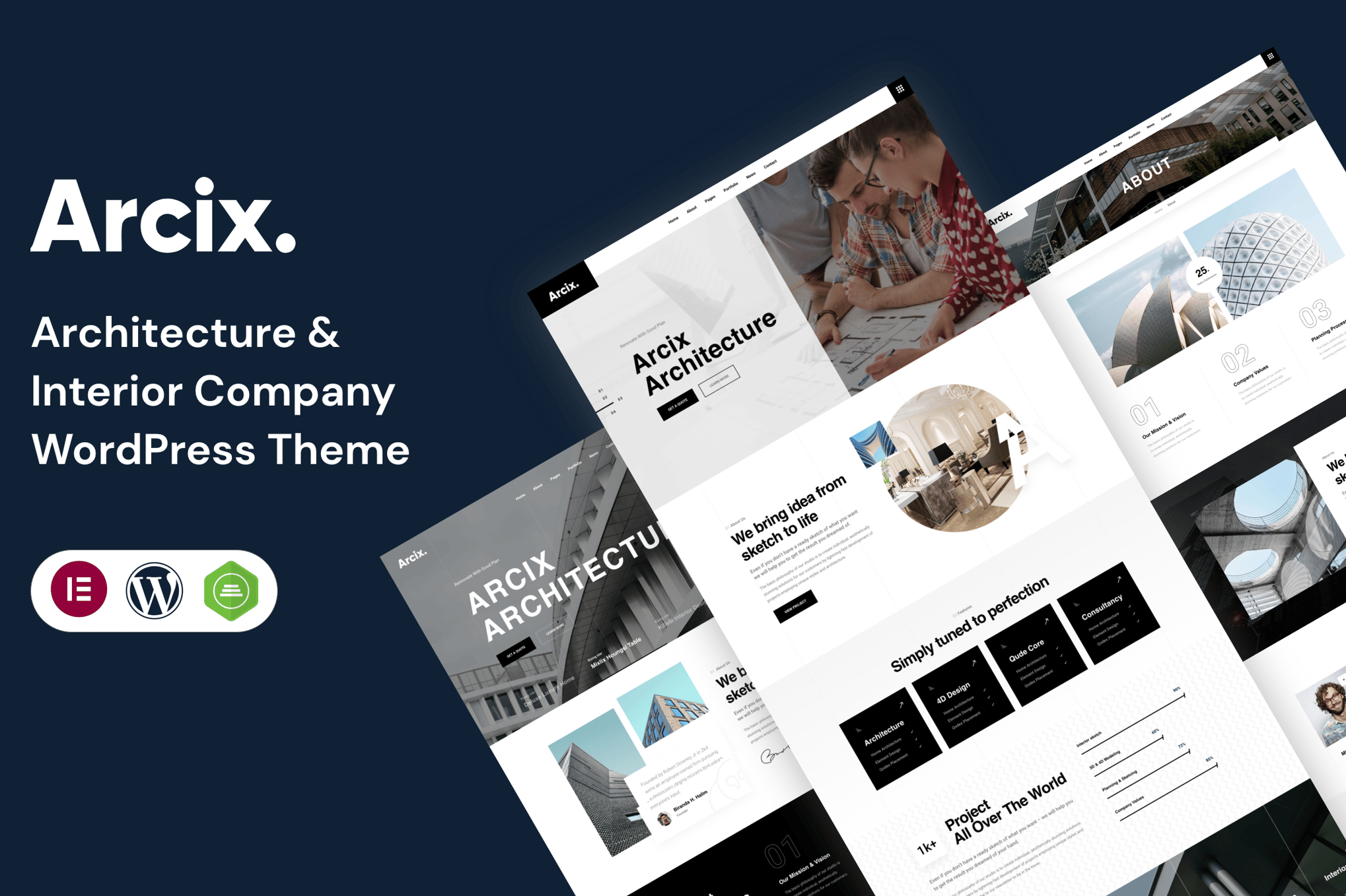 Arcix – Architecture WordPress Theme