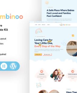 Bambinoo – Creative Baby Care Elementor Template Kit