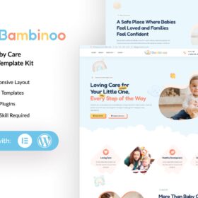 Bambinoo – Creative Baby Care Elementor Template Kit