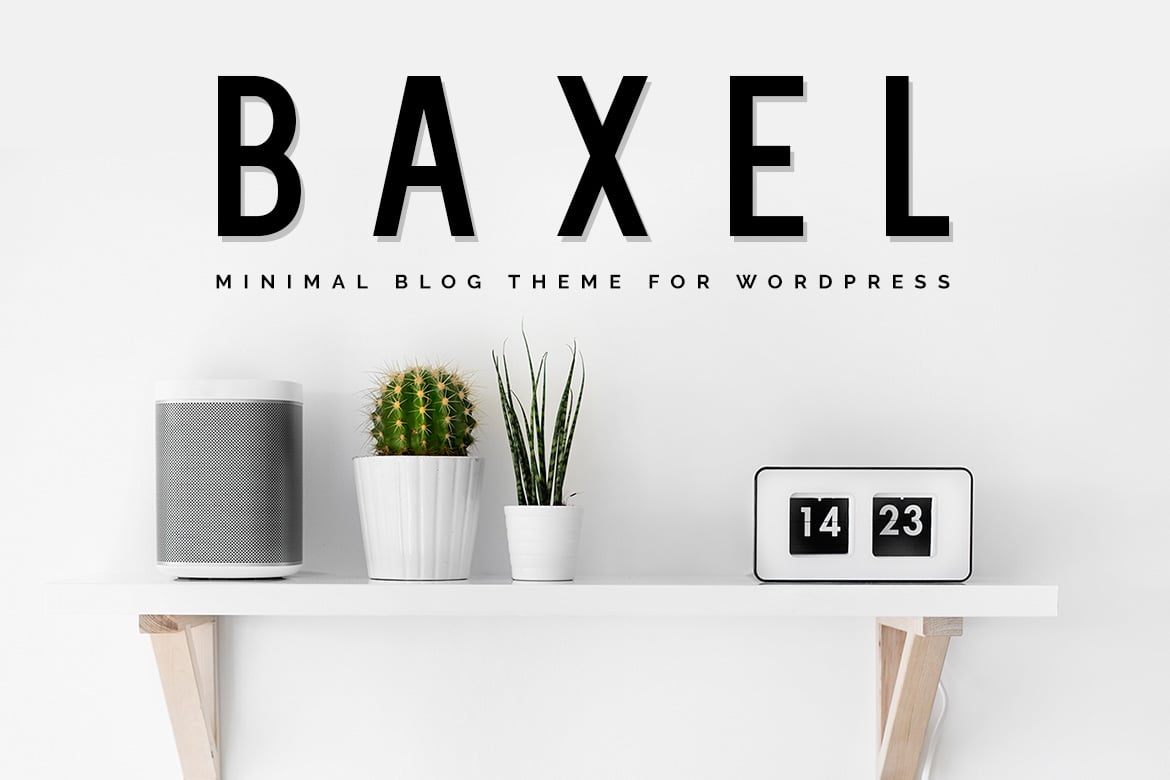 Baxel – Tema minimalista para blog no WordPress