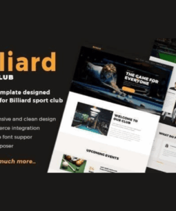 Billiard – Creative Sporting WordPress Theme