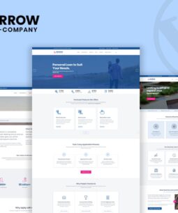 Borrow – Tema responsivo do WordPress para empresa de empréstimos