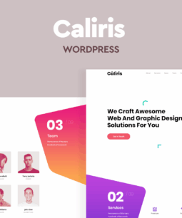 Caliris – Tema responsivo de uma página para WordPress
